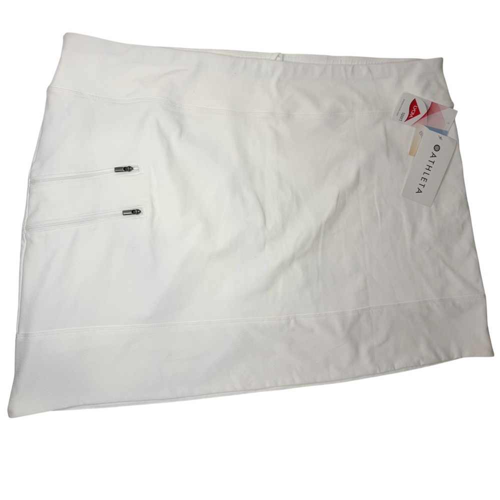 Athleta Tee Time Skort Womens 2X White Pilayo Athletic Golf Tennis Skirt NWT